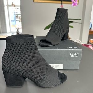 Eileen Fisher Croft Open Toe Booties